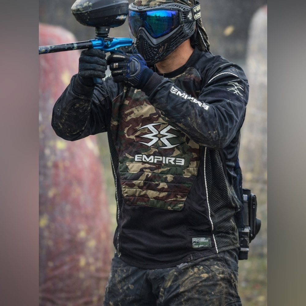 Empire Camo and Black paintball Jersey mens size medium